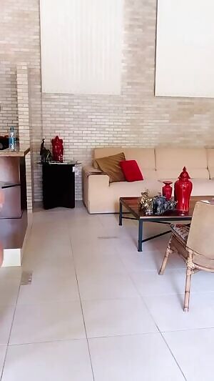 Bella Araujo in a tight black dress