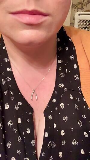 My sister in law told my brother about my exhibitionist tendencies. He told me no more nudes in his house. So here’s a tit show from his dining room.