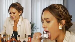 Jessica Alba Stroking
