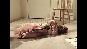 Spending some quality time hogtied and helpless