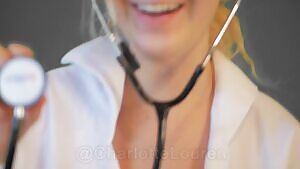 Taking your temperature and you sneak a peek :)