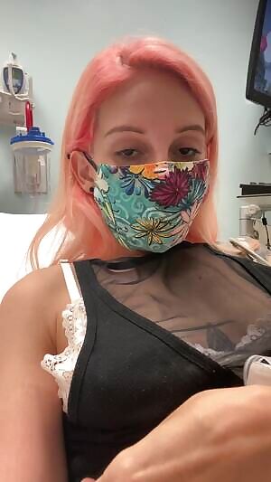 Gettin my appendix removed but still gotta flash that titty 😜😂
