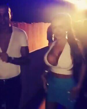 Has to jump around when a camera is in front of her