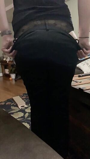 Just got off work 🍑