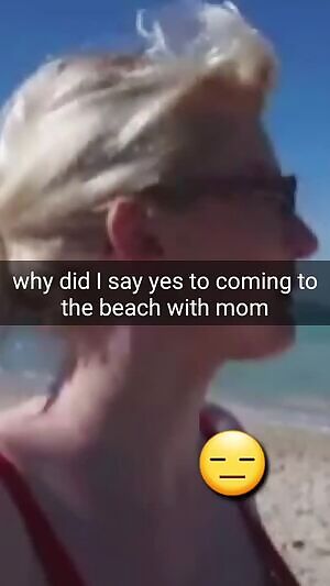 Beach trip with mom