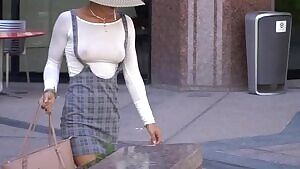 Walking Braless