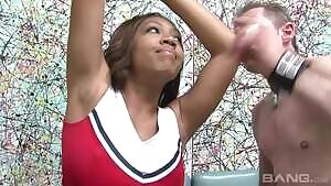 Kandi Spice Black Cheerleader Has A Phat Ass & Pussy Meant For White Dick