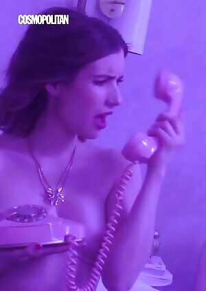 Emma Roberts exposes a cute little tit