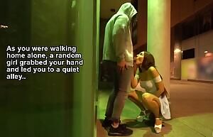 Alley quickie with a stranger.