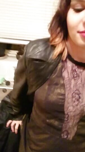 My girlfriend in her happy place