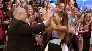 kelly ripa is impressed with Ari's high heels. what a fun threesome they would be with their heels on!