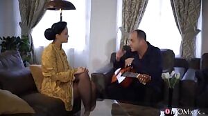 Mom XXX - Horny housewife rides guitar tutor