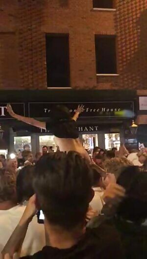 Half Naked And Getting Groped In The Town Square