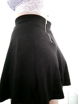 Flashing my cute round little ass