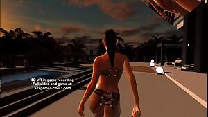 VR huge tits mistress fuck, peg and titfuck!