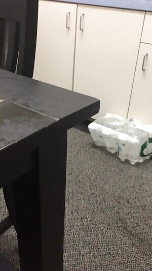 Jerking off in the break room