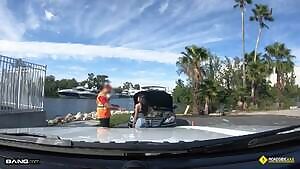 Joceyln Stone - Bang Roadside XXX - Jocelyn Stone Gets Stranded With A Broken Car and Fucks For Help