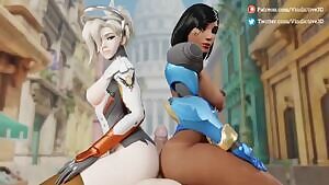 Mercy And Pharah Buttjob