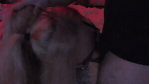 Taking Daddy’s cock longer and deeper while he fucks my face