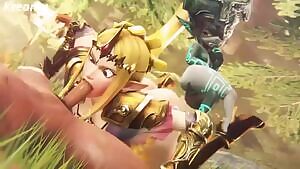 Princess Zelda deepthroat