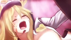 Ahri getting creampied by one of her fans