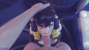 D.va suckin dick